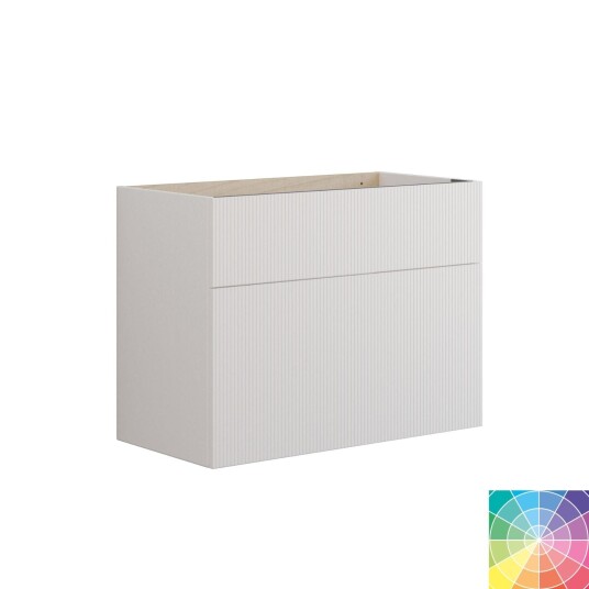 Dansani Calidris Rillet Servantskap 2 Skuff D40cm - Ekstra høy Underskuff NCS Farge / 80cm