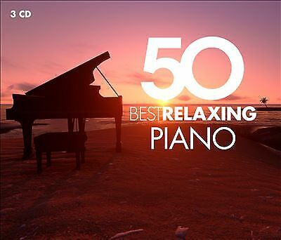 MediaTronixs Various Composers : 50 Best Relaxing Piano CD Box Set 3 discs (2018) Pre-Owned