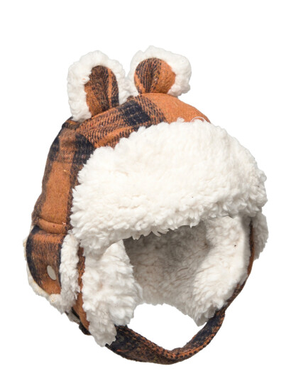 Kombi Cute Aviator Inf Hat - Brown - 0-3M