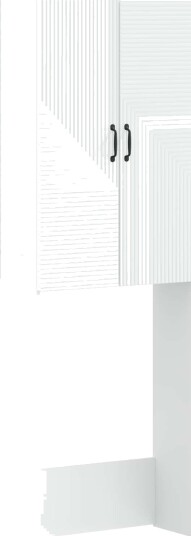 vidaXL Toalett skap HAARLEM Hvit 66 x 25,5 x 190 cm Konstruert tre