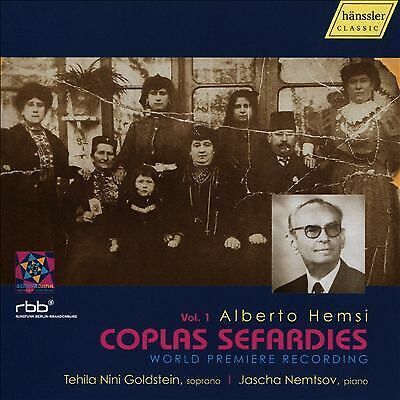 MediaTronixs Goldstein/Nemtsov : Alberto Hemsi: Coplas Sefardies - Vol. 1 CD Pre-Owned