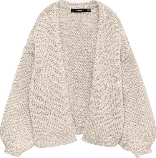Vero Moda Kardigan vmMaybe LS Open Grå Vero Moda Kardigan vmMaybe LS Open Grå