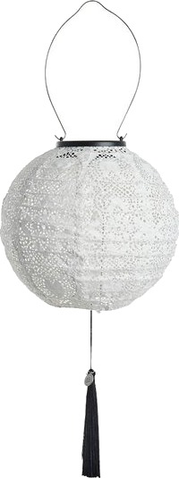 Lene Bjerre Lunaria solcellelykt 20 cm hvit Lene Bjerre Lunaria solcellelykt 20 cm hvit