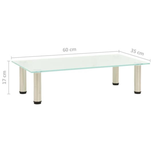 vidaXL TV-benk frostet 60x35x17 cm herdet glass vidaXL TV-benk frostet 60x35x17 cm herdet glass