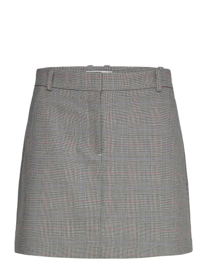 TOMMY HILFIGER Pow Check Short Skirt |Grå |42