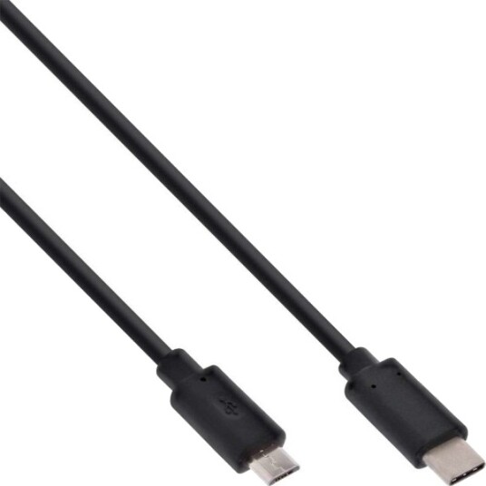 Inline 35746 0,5 M Usb C Micro Usb B Usb 2.0 Hankjønn/Hankjønn Svart