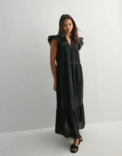 Only Svart Onlsunny Capsl Frill Dress Wvn Noos