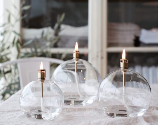 Peri Oljelampe Round Brass – Small