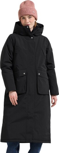 Didriksons Melody Long Dameparka Svart, Vanntett og Vindtett med Justerbar Hette