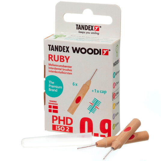 Tandex Woodi Gap børster ISO 2 RUBY
