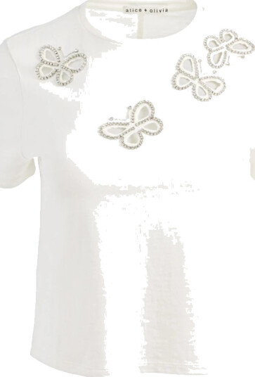 Alice + Olivia Dame Topper Hvit S, Alice + Olivia Dame Topper Hvit S,