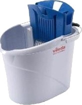 Spand Vileda Ultraspeed Mini 10Ltr Med Presse Grå/Blå Til Fladmopper,8 Sæt/Krt