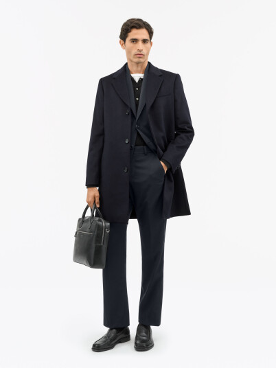 Tiger Of Sweden Finnan Wool/Cashmere Coat Light Ink