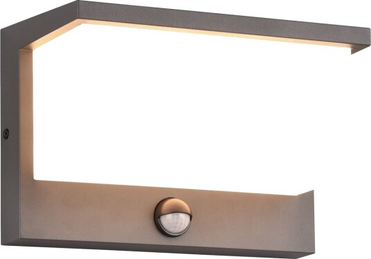 Trio Lighting Nestos LED vegglampe antrasitt bevegelsessensor