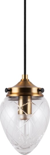 Globen Lighting Pendel Juni 11 Slipt Transparent Takpendler