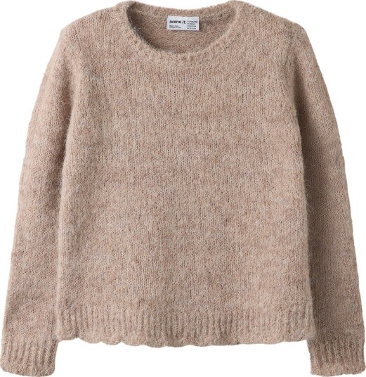 Name It Genser   Strikk   NkfRegina   Øyfossil   Name It   11 12 år (146 152)   Genser   Beige