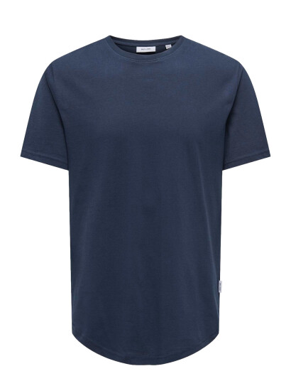 ONLY & SONS Onsmatt Life Longy Ss Tee - Navy - XS
