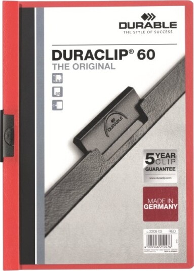 Slitesterk Klemmap Duraclip A4 6Mm Rood/Ds 25 Rød Slitesterk Klemmap Duraclip A4 6Mm Rood/Ds 25 Rød