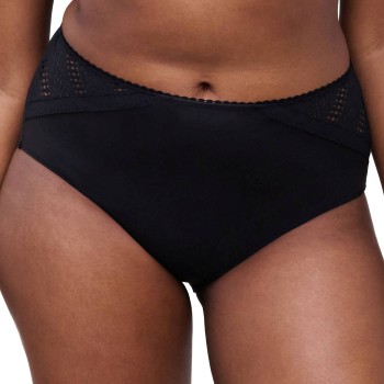 Chantelle Truser EasyFeel High Waisted Support Full Brief Svart nylon 50 Dame