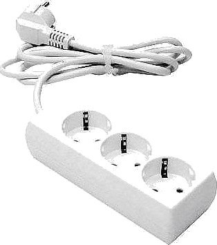 Lkb 2403261 Grenuttak 3-Veis, Jordet, Hvit, 3 Meter