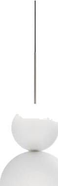 Karman Opium 2 Taklampe i Frostet/ Halvblank Aluminium