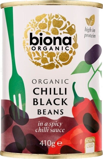 Biona Organic Sorte Bønner M. Chili - Ø - 410 G. Matvarer Mat & Drikke Bønner, Linser, Frø Mm