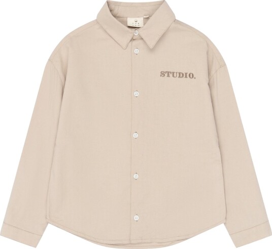 The New Tnvale Os L_S Shirt Beige 158/164