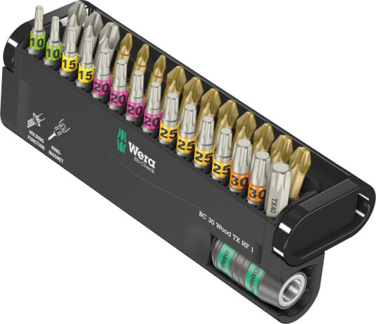 Wera 29-delt Bitsett med Philips, Pozidriv og Torx Plus for Elektroverktøy Wera 29-delt Bitsett med Philips, Pozidriv og Torx Plus for Elektroverktøy