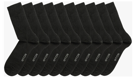 Eton 10-pakk Fine Wool Sort 45-48 Eton 10-pakk Fine Wool Sort 45-48