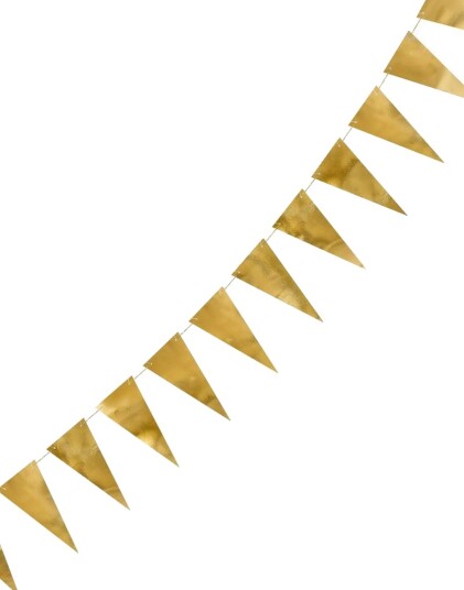 Partydeco Gullfarget Vimpelbanner 215 cm Partydeco Gullfarget Vimpelbanner 215 cm