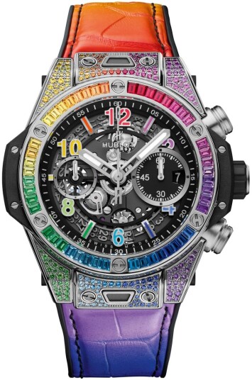 Hublot Herreklokke 441.NX.1117.LR.0999 Big Bang 42Mm Sort/Gummi Ø42