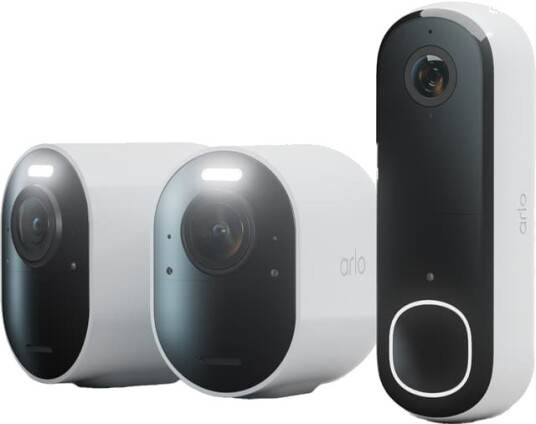 Arlo Pro 5S (2-pk) + Arlo 2K Videodørklokke Sett