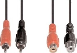 E+P B 98/5 2 X Rca Hankjønn 2 X Rca Hunkjønn 5 M Sort Rød