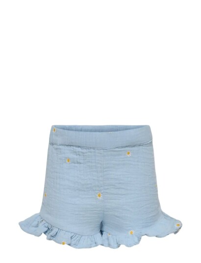 Kids Only Kmgthyra Emb Frill Shorts Wvn Blue 98 Kids Only Kmgthyra Emb Frill Shorts Wvn Blue 98