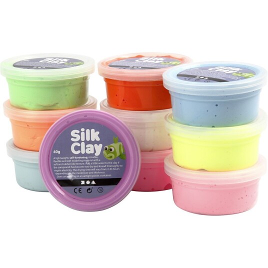 Silk Clay Ass. Farger 10 x 40 g