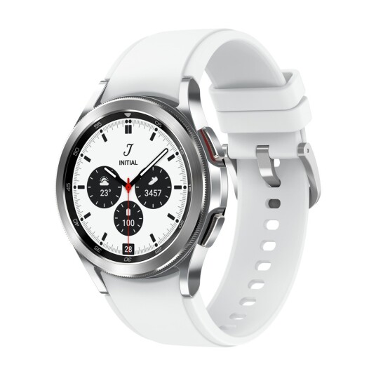 SAMSUNG GALAXY WATCH4 CLASSIC 42 MM BT SØLV/HVIT