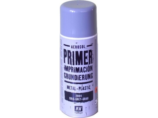 Vallejo 28.011, 400 Ml, Grå, Matte, Sprayboks