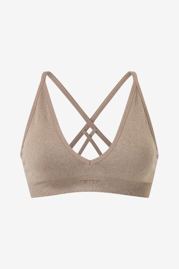 Aim'n Bh topp Shape Seamless Cross Back Bra Brun Aim'n Bh topp Shape Seamless Cross Back Bra Brun