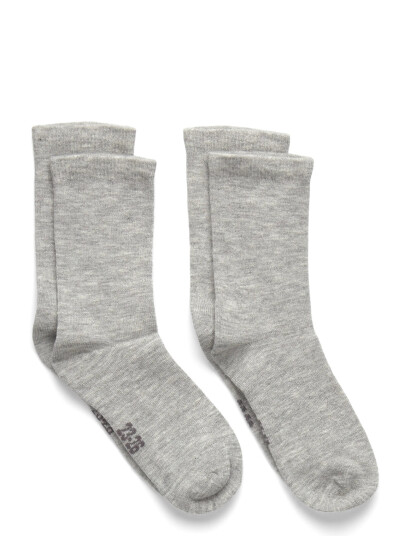 Minymo Baby Wool Socks 2 Pack Grey 11\14Y Minymo Baby Wool Socks 2 Pack Grey 11\14Y