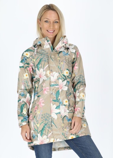 Swedemount Skaftö Coat W Beige Flower 34 Regnjakker Swedemount Skaftö Coat W Beige Flower 34 Regnjakker