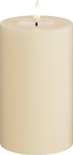 DeluxeHomeart LED søylelys 7 5x12 5 cm Hvit DeluxeHomeart LED søylelys 7 5x12 5 cm Hvit