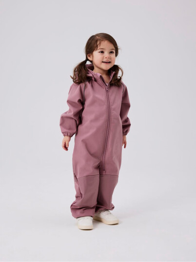 Name It Alfa Softshell Suit Solid Lilla 116
