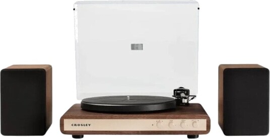 Crosley C65 Bluetooth Platespiller med Høyttalere Valnøtt Crosley C65 Bluetooth Platespiller med Høyttalere Valnøtt