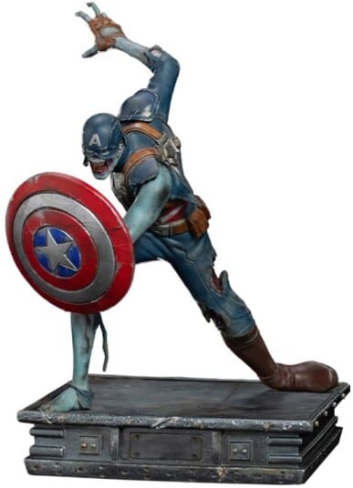 Iron Studios 1:10 Art Scale Zombie Captain America Figur fra Marvel What If Iron Studios 1:10 Art Scale Zombie Captain America Figur fra Marvel What If