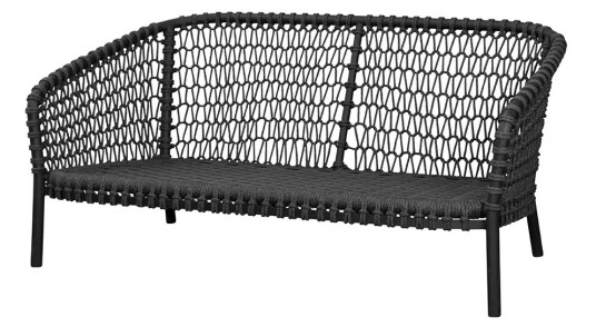 Cane-line Ocean 2-seters sofa Dark grey Soft Rope