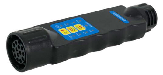 13 polet tester til tilhengerkontakt for12 volt med LED indikatorer