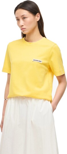 ROUGE EDIT Rousaras S/S O Neck Tee/Pf/1   Yellow   M