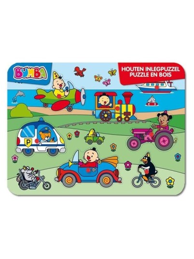 Studio 100 Bumba Wooden Puzzle   Vehicles Tre