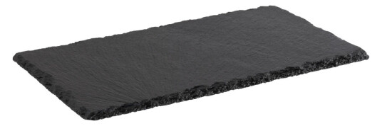 APS Tallerken i naturskifer; Størrelse GN 1/3 32.5x17.6x0.7 cm LxBxH; Svart; Rektangulær APS Tallerken i naturskifer; Størrelse GN 1/3 32.5x17.6x0.7 cm LxBxH; Svart; Rektangulær