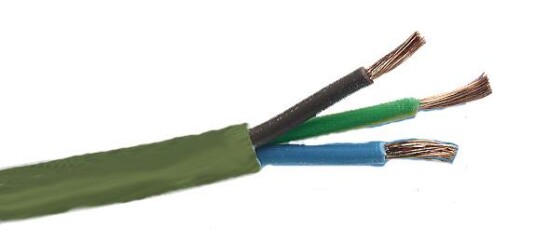 Gelia 40000375 Kabel SKK 3G0,75 mm² 100 m spole Gull bronse Stikkontakter & kabler